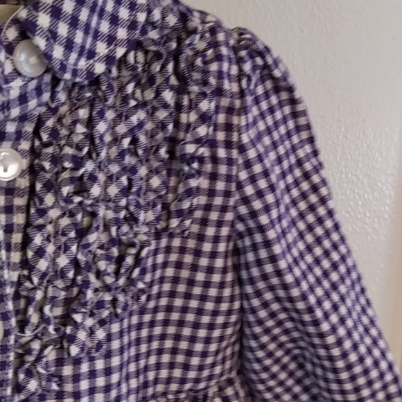 Purple checkered dress - Picture 4 of 4